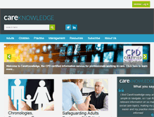 Tablet Screenshot of careknowledge.com